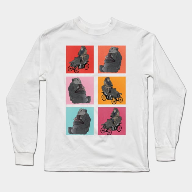 chimpanzee Long Sleeve T-Shirt by ROCOCO DESIGNS